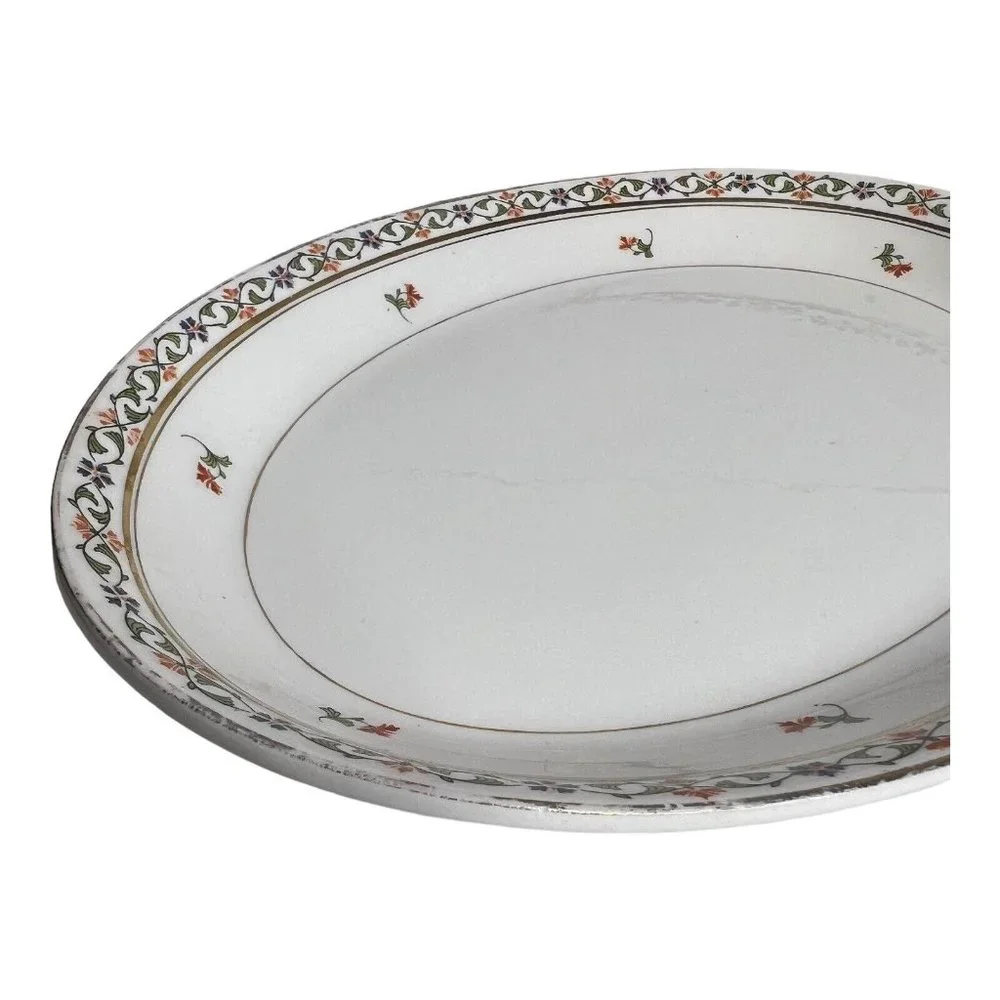 Vintage John Haddock Sons Royal Vitreous England Small Serving Tray Platter 11.5